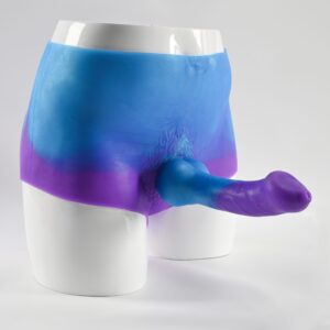 Mixed Color Wearable Strap-On Harness – Soft Silicone Realistic Dildo